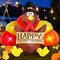 6 FT Thanksgiving Inflatables Turkey Outdoor Decorations with Colorful Big Tail & Pilgrim Hat, Built-In Leds Blow up Turkey Inflatable Yard Decoration for outside Fall Harvest Holiday Decor